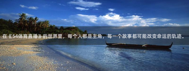 在《54体育直播》的世界里，每个人都是主角，每一个故事都可能改变命运的轨迹。